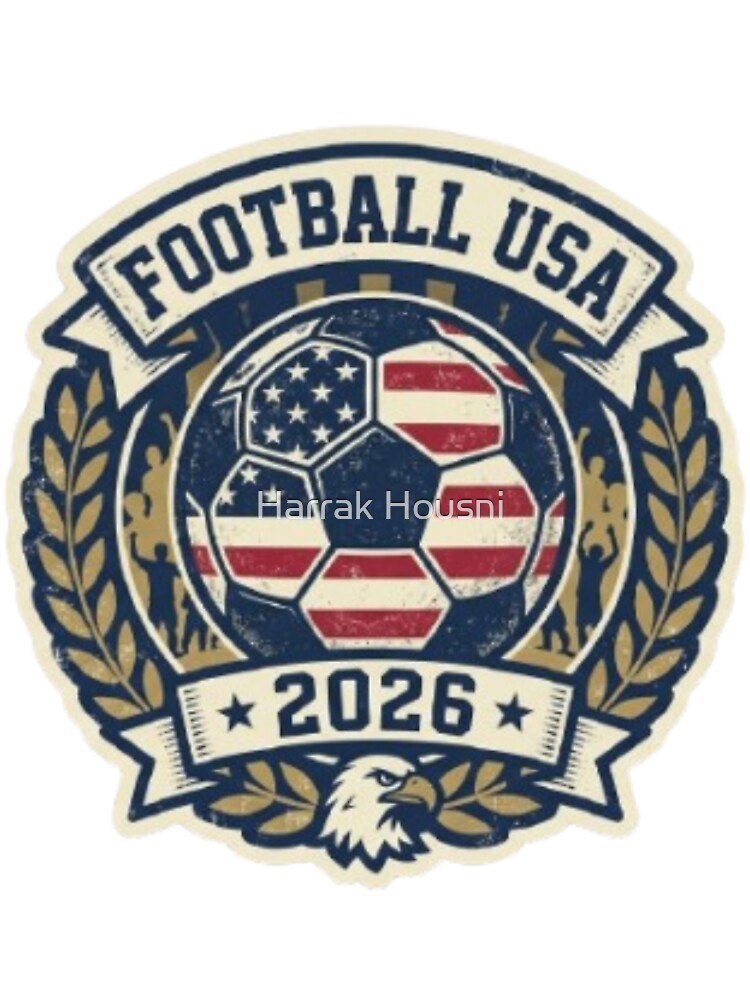 Football USA 2026 - Retro American Soccer Emblem by Harrak Housni