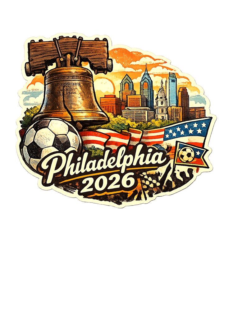 Philadelphia 2026 Liberty Bell Soccer by Modefissi