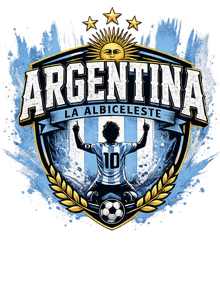 Argentina La Albiceleste Football Fan Design by EMYWAMZGLOBAL