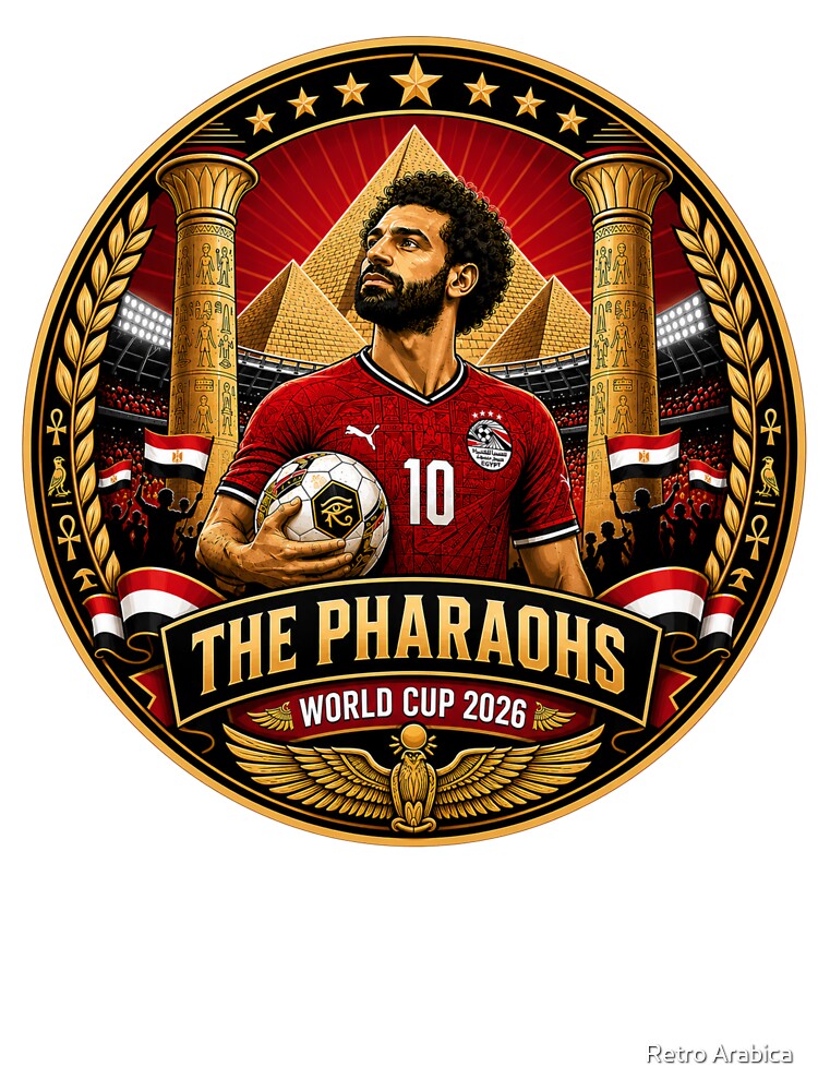 Egyptian Number 10 Football Crest by Retro Arabica