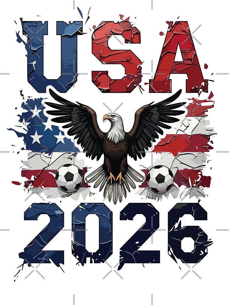 USA 2026 Soccer Eagle - World Cup Football by Krasnovaovaova