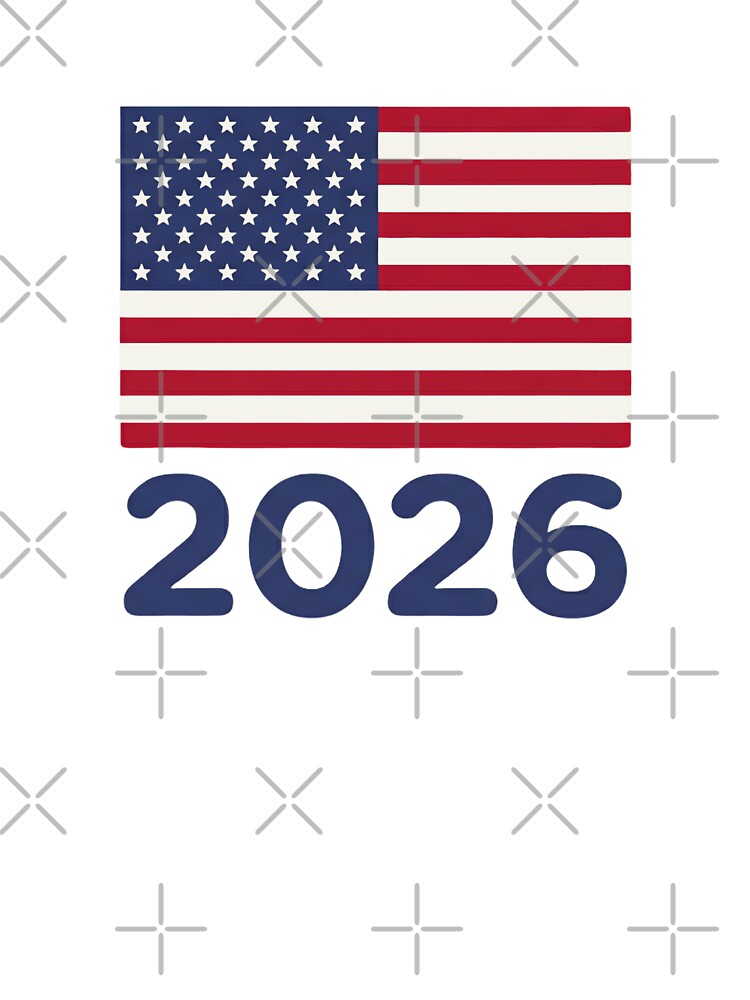 USA Flag 2026 - 4th of July, Football, Soccer Supporter, Patriotic Merchandise by 21 Tulips