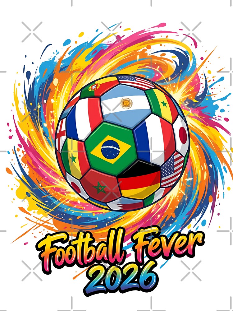 Football Fever - Artsy Soccer Merch by MerchViz
