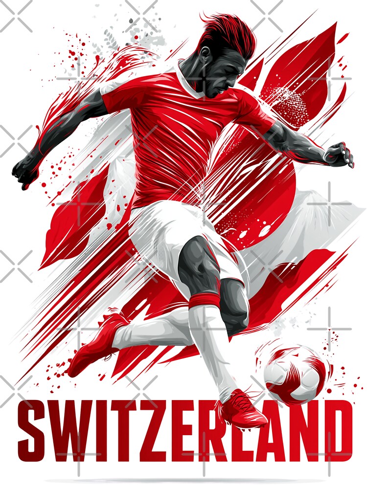 Switzerland Soccer by StudioRedKoala