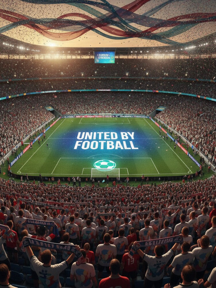 United By Football Stadium Fan Art | Soccer Supporter Design by bulbul Islam