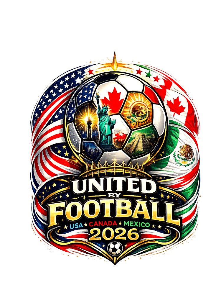 United By Football 2026 USA Canada Mexico by Puraenergia Stickers
