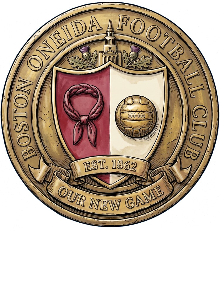 Oneida Football Club Boston 1862 Vintage Crest by AMSPHY