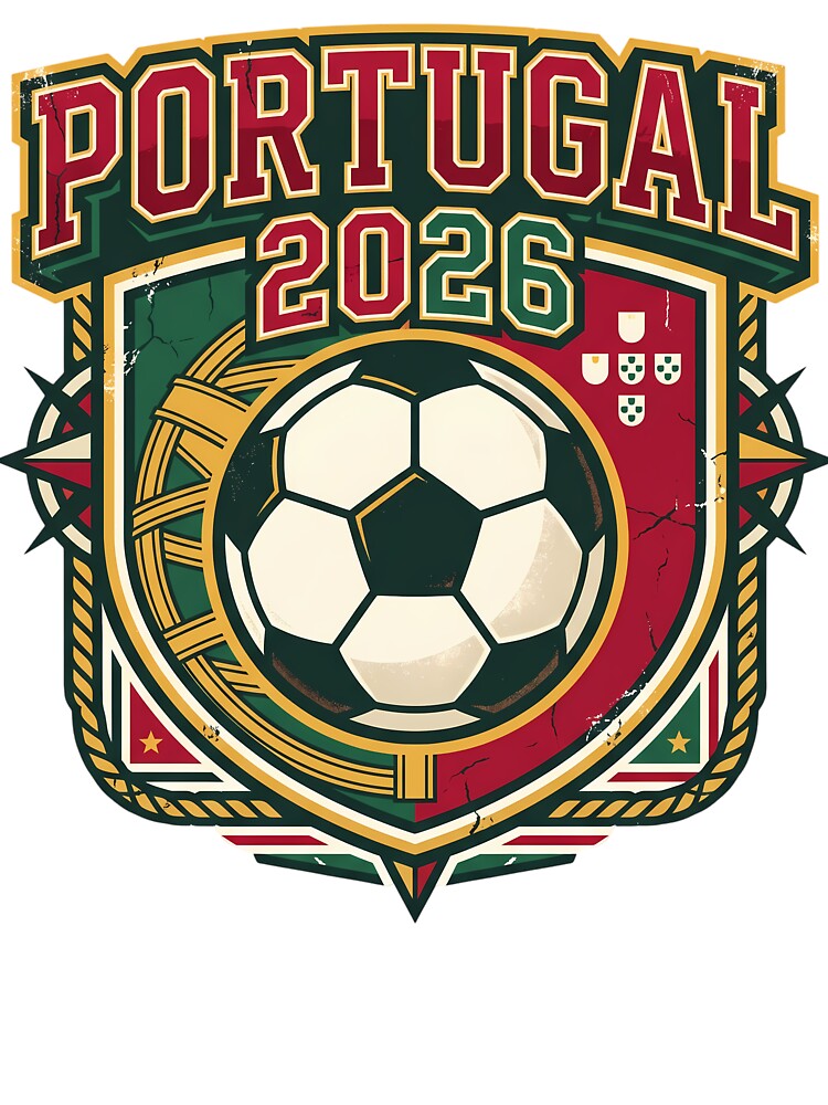 Portugal 2026 Retro Football Fan Crest by Saq2000