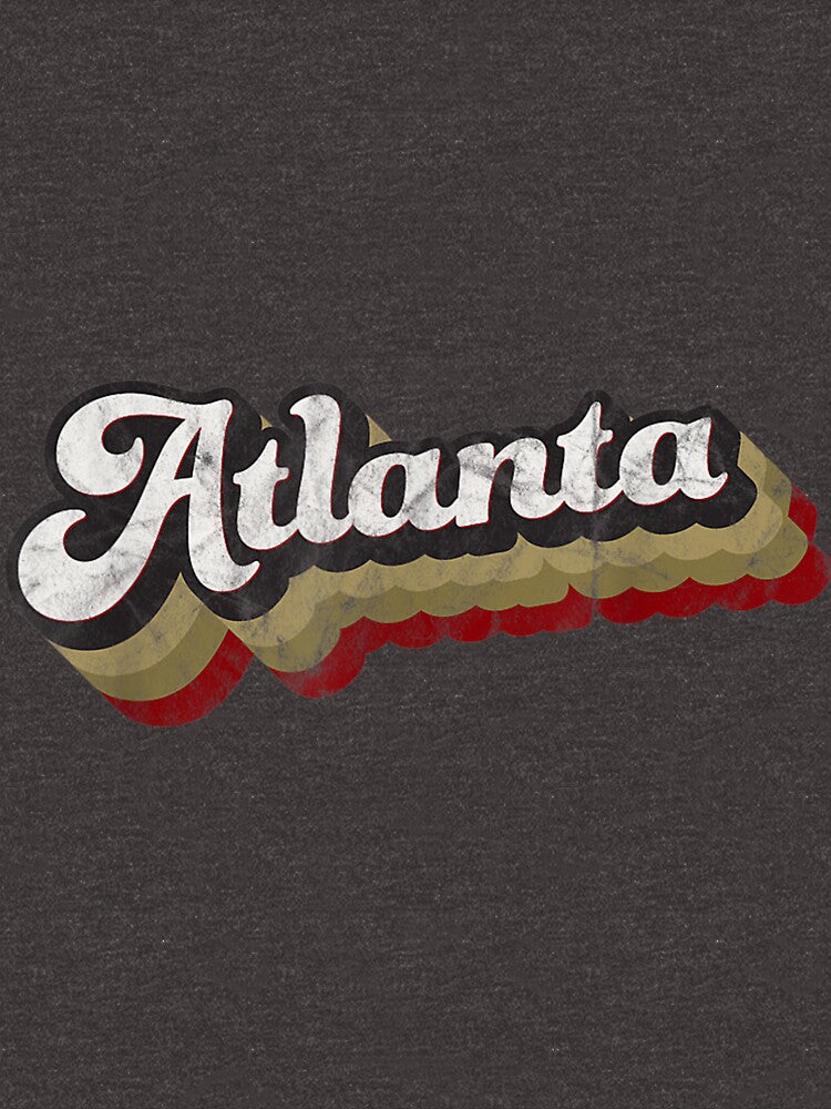 Atlanta Soccer Distressed Retro Baseball Script 404 United by noqidyz
