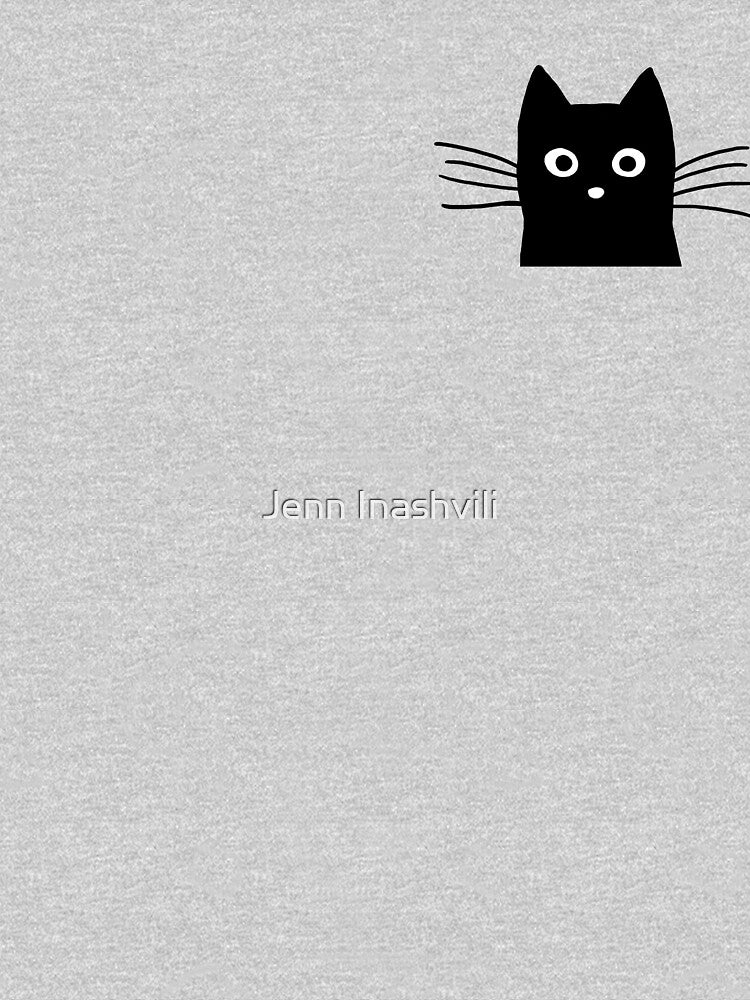 Black Cat Face by Jenn Inashvili