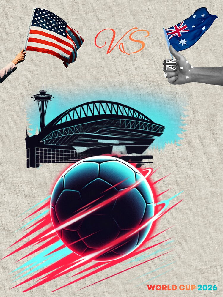 usa vs australia Soccer team 2026 - Match by nexargraphics
