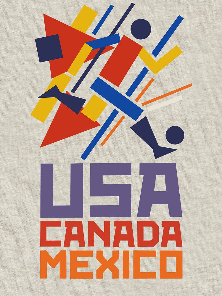USA Canada Mexico – Geometric Soccer Chaos by CARPIO Creations