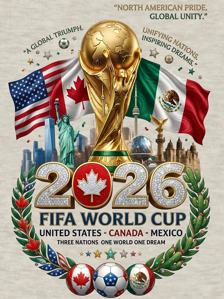 2026 World Cup USA Canada Mexico Global Stage by Sovereign Supply Co.