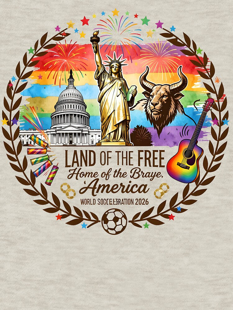 America 2026 Celebration - Patriotic Soccer and Heritage Emblem by SupernovaNote