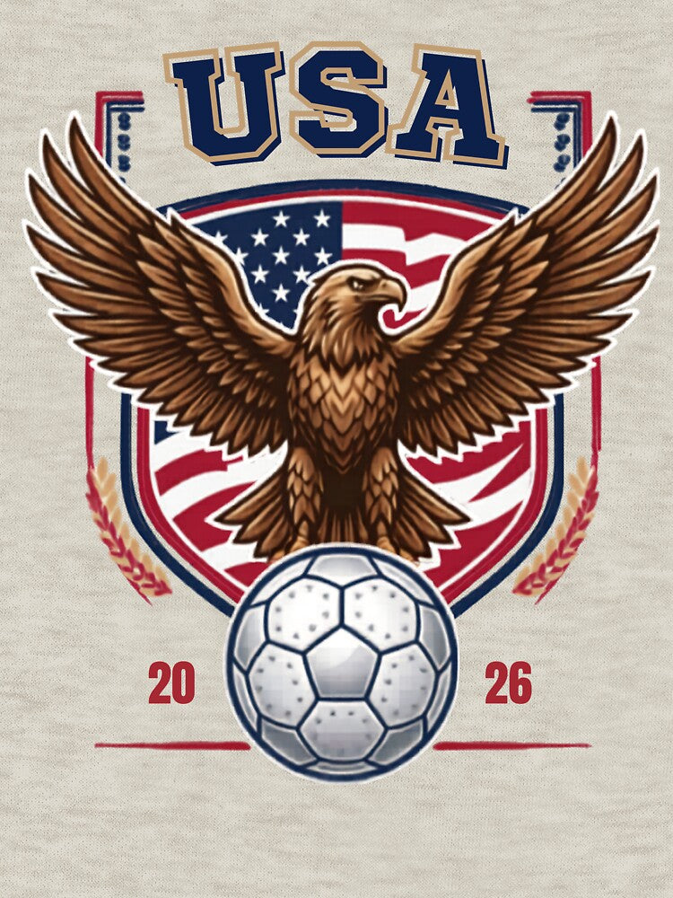 USA Eagle Soccer Crest 2026 by laughingshirts