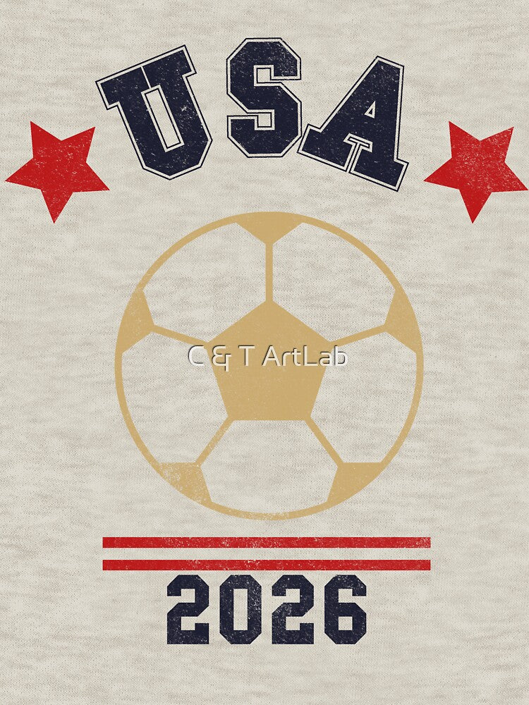 USA Soccer Fan 2026 Jersey Style Design by C & T ArtLab