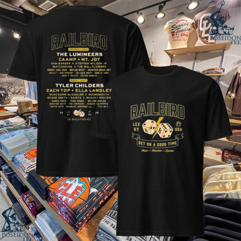 Railbird Festival Dice Lineup Bet On A Good Time T-shirt