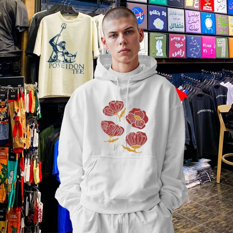 Red Poppy Floral Fuck Trump T-shirt