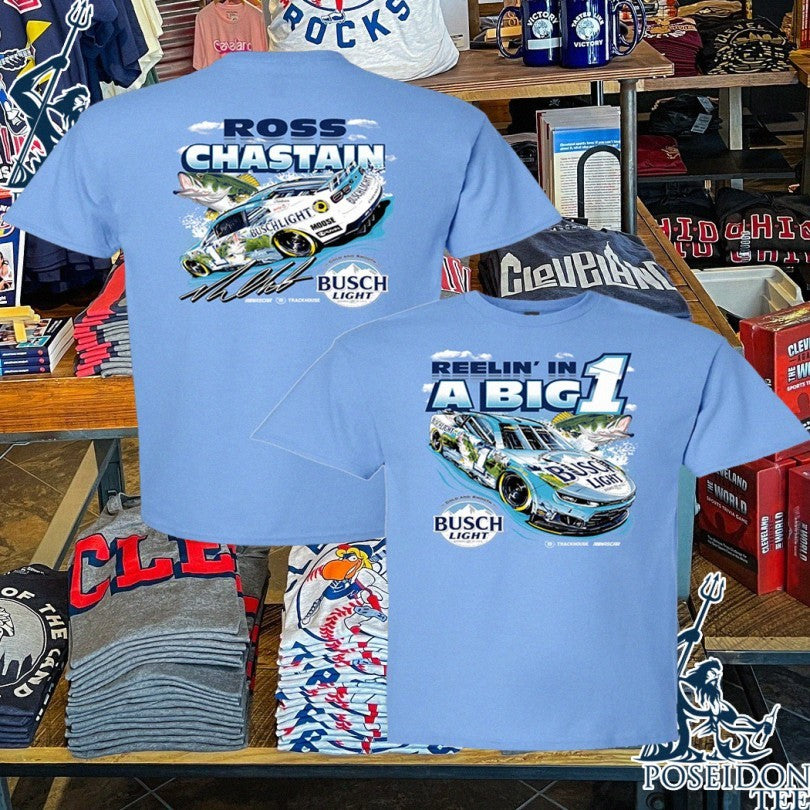 Ross Chastain #1 2026 Busch Light Fishing T-shirt