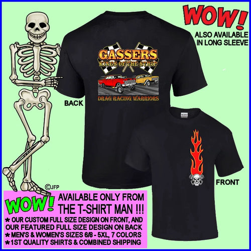 1963 1964 Comet Hot Rod Gasser King of the Street & Strip Drag Racing T-shirt 13