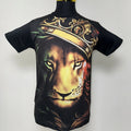 King Leo the Lion T-Shirt Hip Hop Urban Fashion Street Wear Black Size: M/L/XL/2