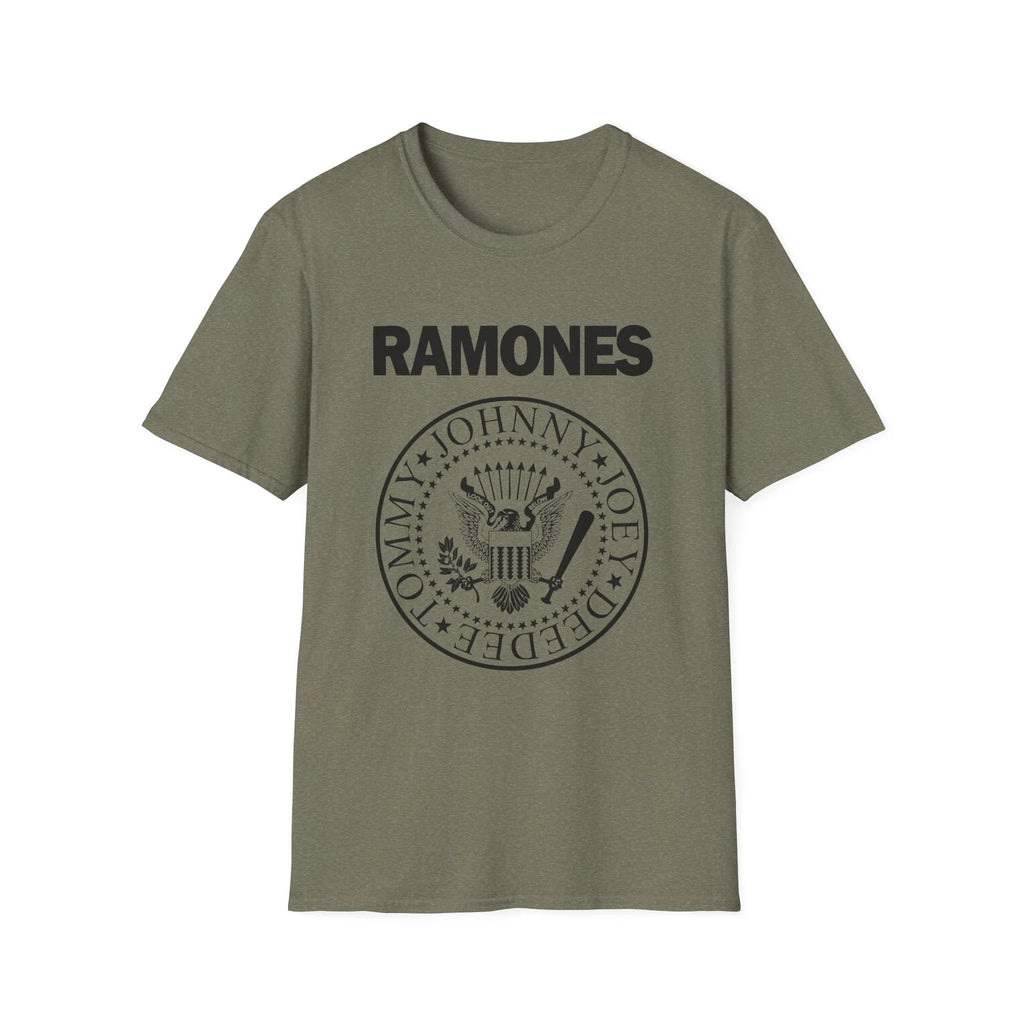 Vintage Ramones Unisex Softstyle T-Shirt, Music Lover Tee, Band Merch, Retro
