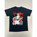 Bad Habits Mens Anime Katana Graphic T-Shirt Black Large Streetwear