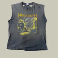 VINTAGE XL 80S 1988 DISTRESSED FADED MEGADETH “RIP MARY JANE” CUT-OFF T-SHIRT