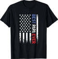 Father's Day Best Papa Ever with US American Flag T-Shirt