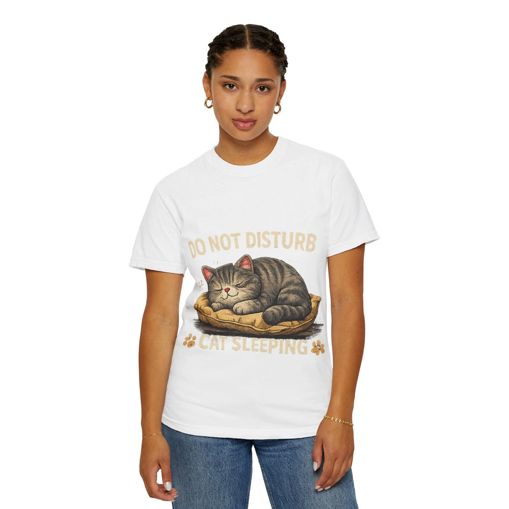 Funny Lazy Cat T Shirt Energy Saving Mode Graphic Tee Gift For Cat Lovers