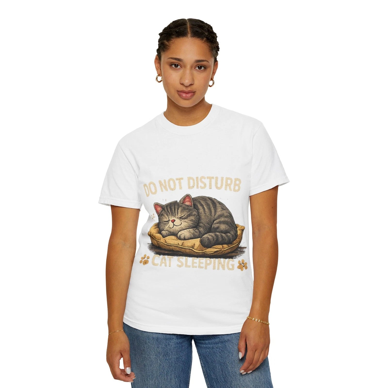 Funny Lazy Cat T Shirt Energy Saving Mode Graphic Tee Gift For Cat Lovers
