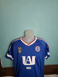 My Hero Academia Shirt Soccer Style Blue Jersey Men's Size XL Beyond Plus Ultra