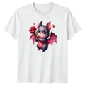 Bat With Rose Valentine�s Day Men�s T-Shirt Women�s Tee Graphic Unisex Top