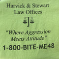Men’s T-shirt Large Lawyer City Silly 1-800-BITE-ME 48 Cotton Law Offices