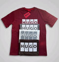 Hugo Graphic Print Men's T-shirt Crew Neck Regular Size