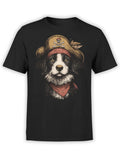 FANTUCCI Captain Barkbeard T-Shirt | Pirate Dog Tee for Adventure | Unisex