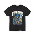Grim Reaper Overtime Hourglass Blue Flames Dark Streetwear Graphic Tee