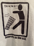Anarchy in the u.k. RARE Sarcastic Humor Graphic Novelty Funny T-Shirt SZ: Large