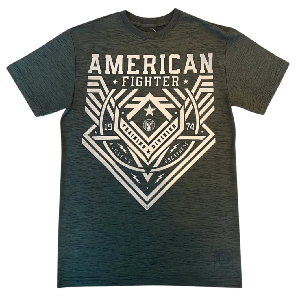 New Men's American Fighter Premium Athletic MMA Black T-Shirt XS-4XL