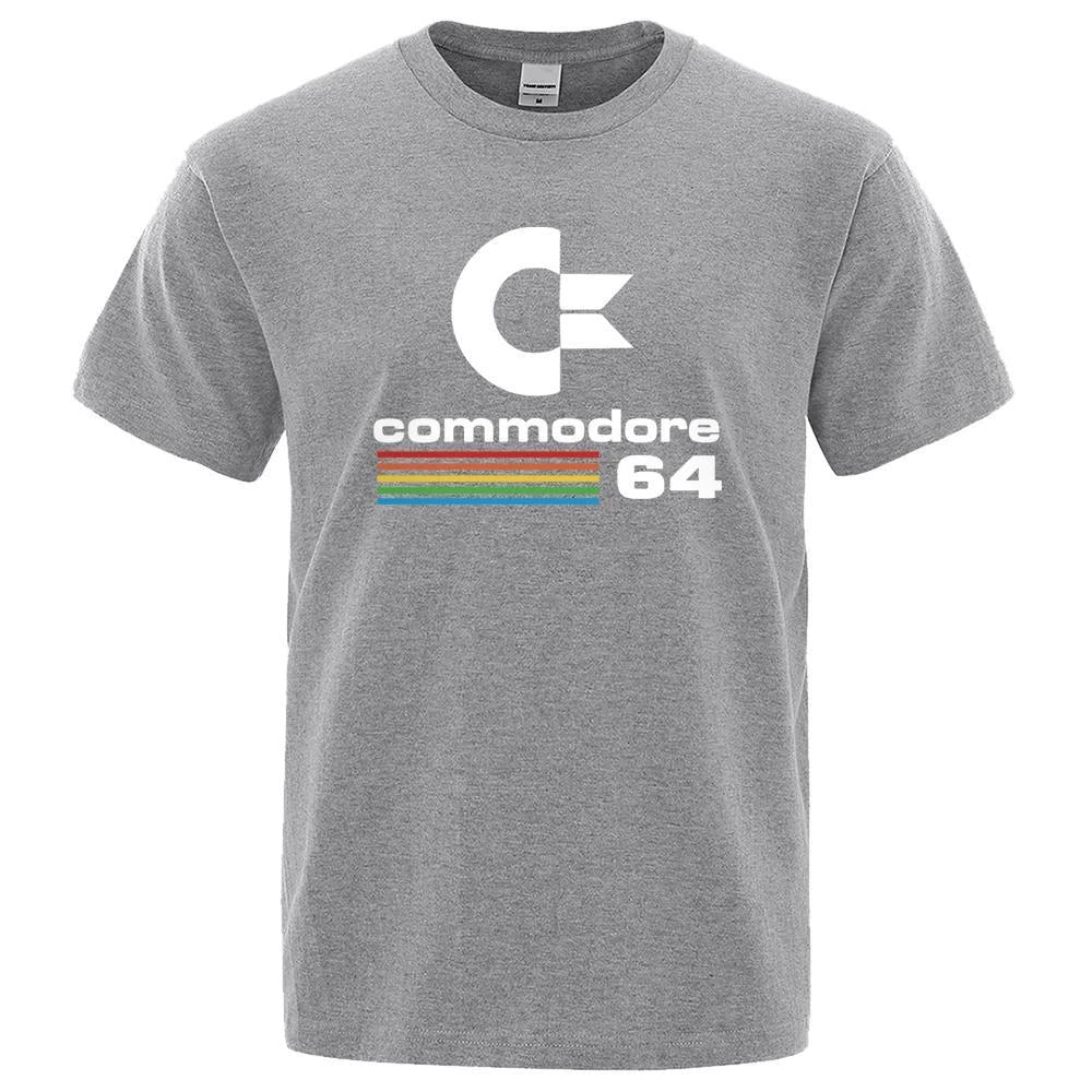 Loose Men T-shirt | Commodore 64 Print | Retro Cool Summer Top