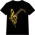 Music Note T-Shirt Treble Clef Musical Lover Gift Colourful Vintage Graphic Tee