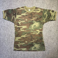 Vintage 1980s Single Stitch Camouflage T-Shirt Size Large