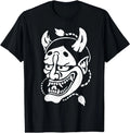 Urban Empyre Hannya Mask Oni Demon T-Shirt, Small, Black