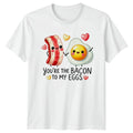 Bacon And Egg Breakfast Food Mens T-Shirt Womens Tee Graphic Unisex Top