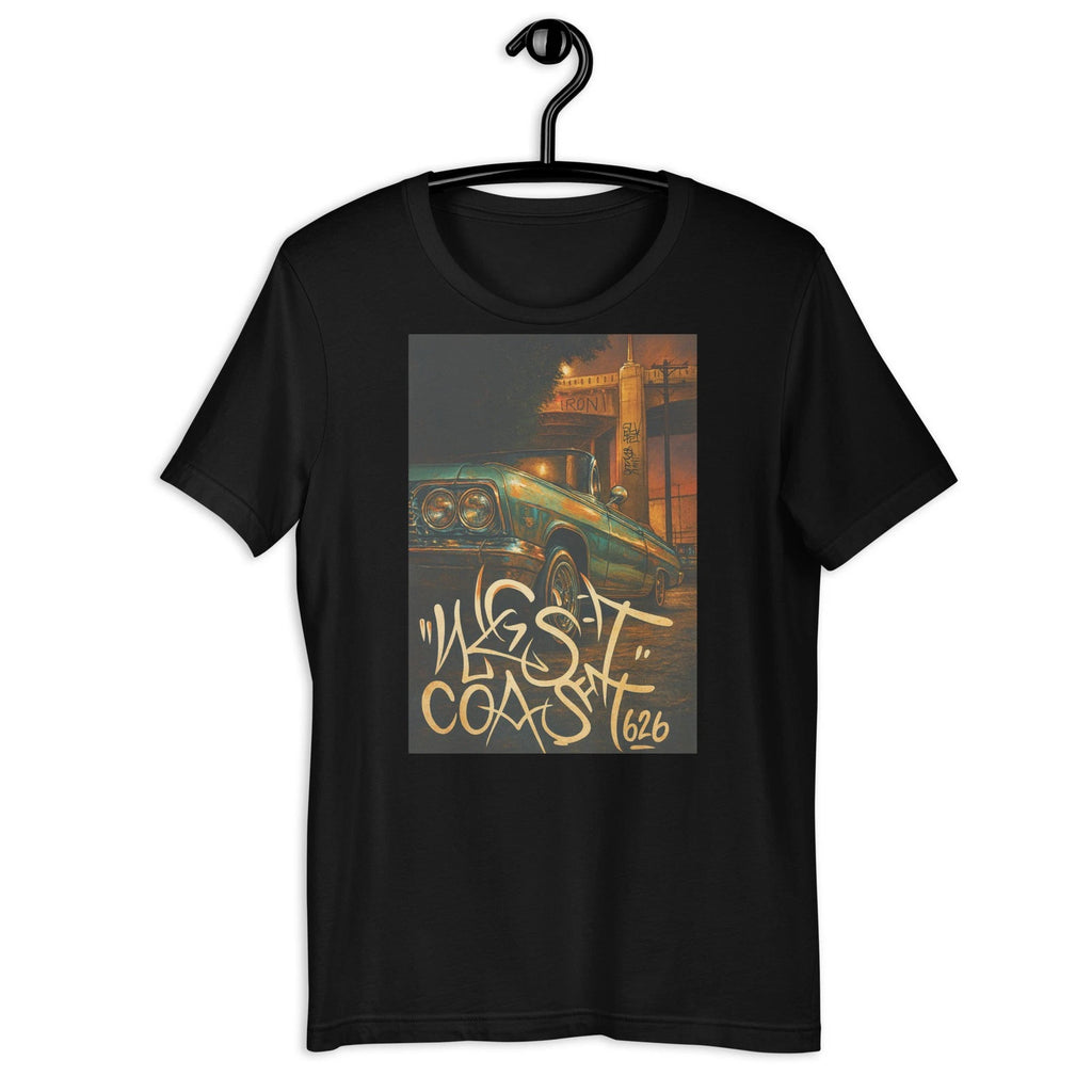 West Coast Lowrider Car Vintage Chicano Street Art Classic Ride Tee