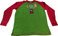 Men's Green & Red XL Christmas Themed Lazy One Lights Out Reindeer T-Shirt