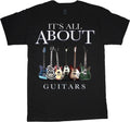 Guitar T-shirt Mens Guitarist Musician Gifts Graphic Tee Shirt