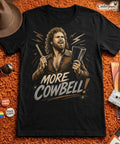 More Cowbell T-Shirt Retro SNL Comedy Tribute Gene Frenkle Art Tee XS-5XL