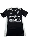 Adidas Mens Black Slim Fit AeroReady Jersey S Short Sleeve