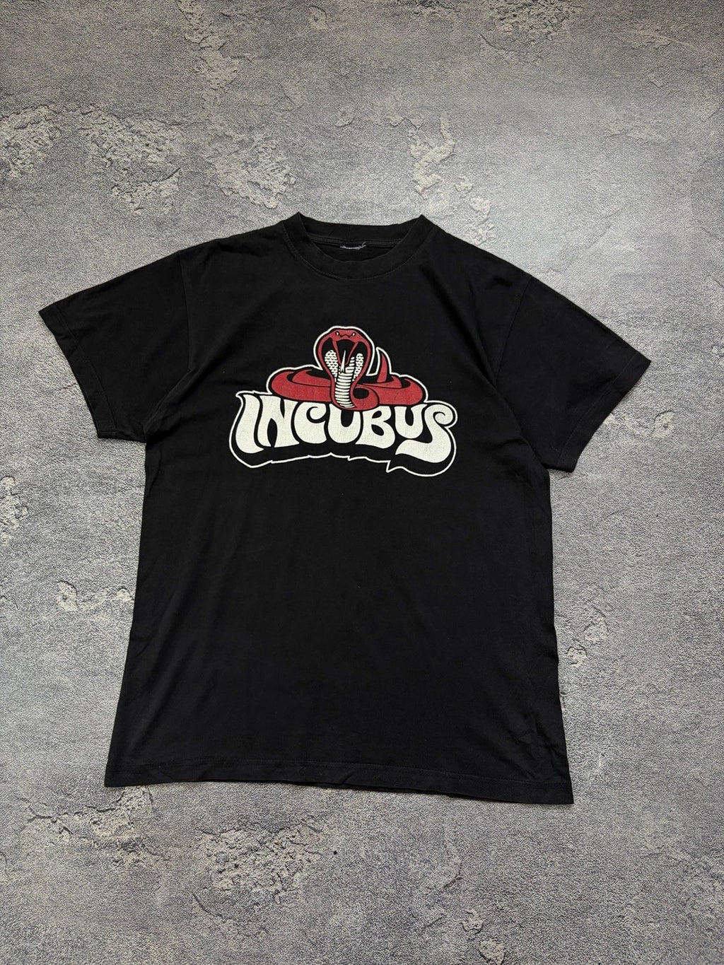 Vintage 2000s Incubus Cobra Band T Shirt Black Y2K Alternative Rock Band Tee L